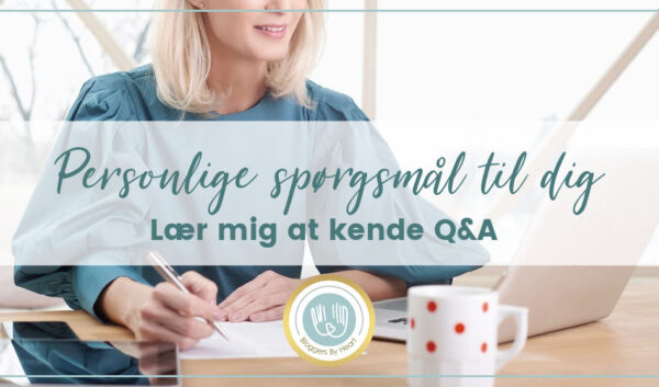blogger der skriver og svarer på personlige spørgsmål til en q&a